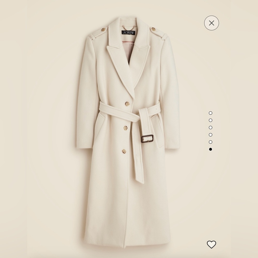 J. CREW | Wrap Trench Coat in Italian Double-Faced Wool Blend